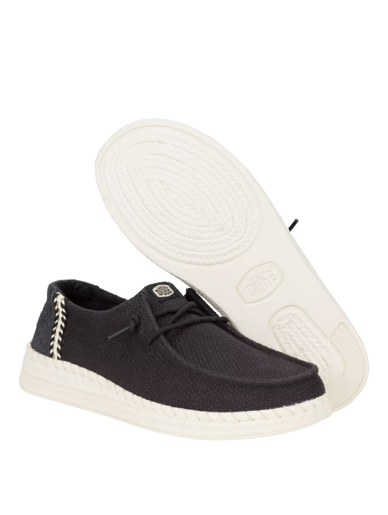 WENDY ESPADRILLE WOVEN- BLACK