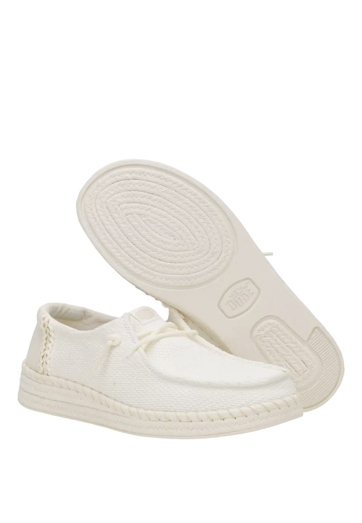 WENDY ESPADRILLE WOVEN- WHITE