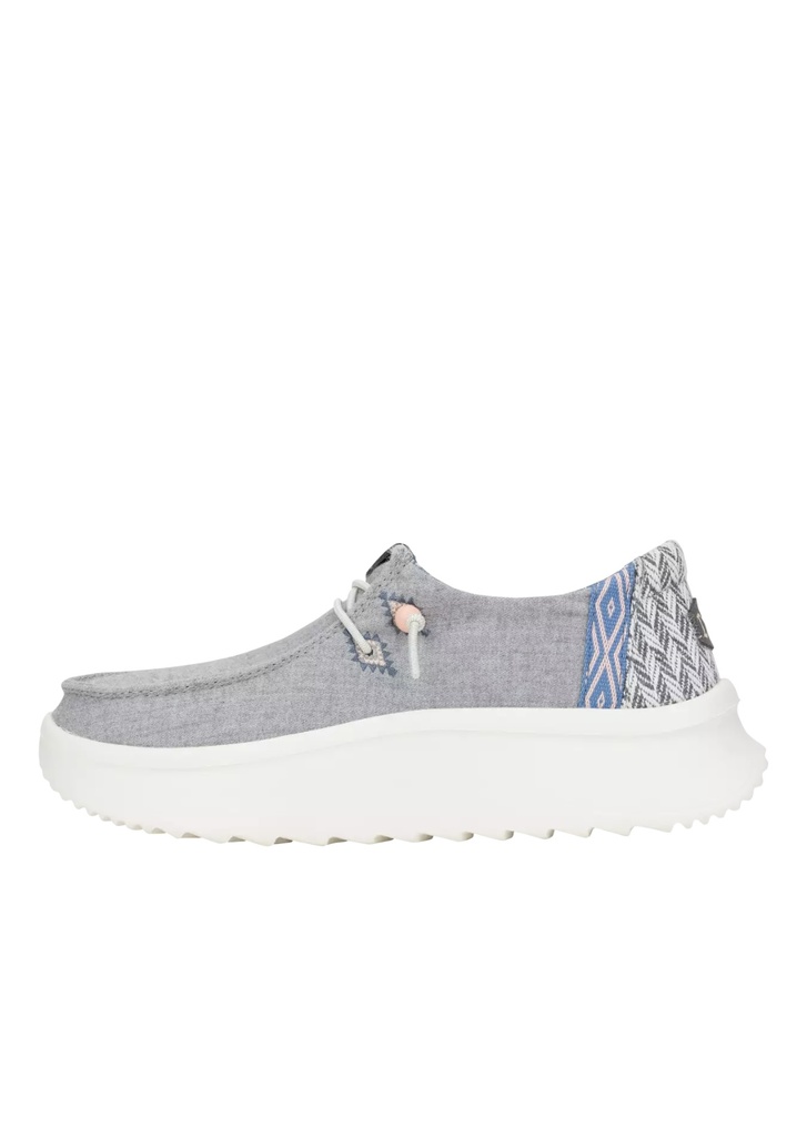 WENDY PEAK CHAMBRAY WOVEN- GREY