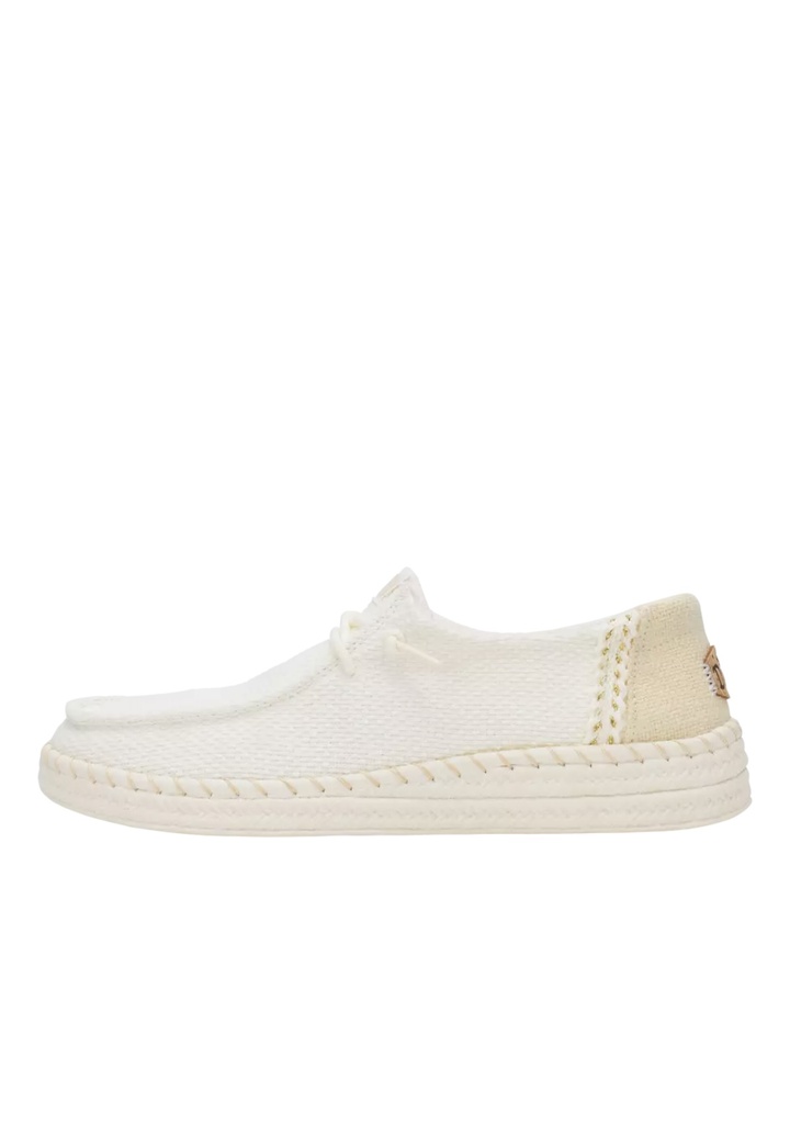 WENDY ESPADRILLE WOVEN- WHITE